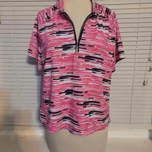 Coral Bay Ladies Golf Shirt L Short Sleeve Polo shirt